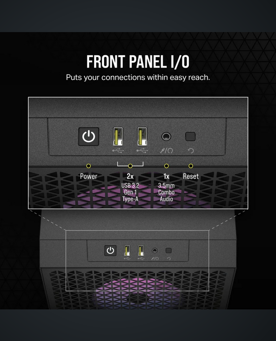 CORSAIR 3000D RGB Airflow ATX 中塔機箱 強化玻璃