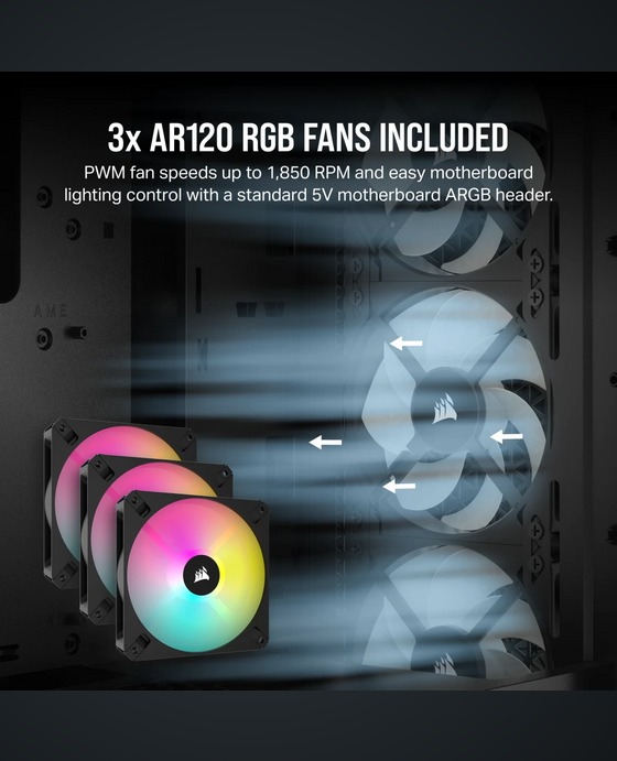 CORSAIR 3000D RGB Airflow ATX 中塔機箱 強化玻璃