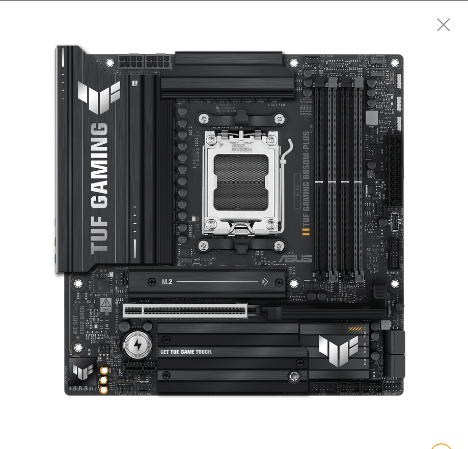 ASUS 華碩 TUF GAMING B850M-PLUS MATX 主機底板