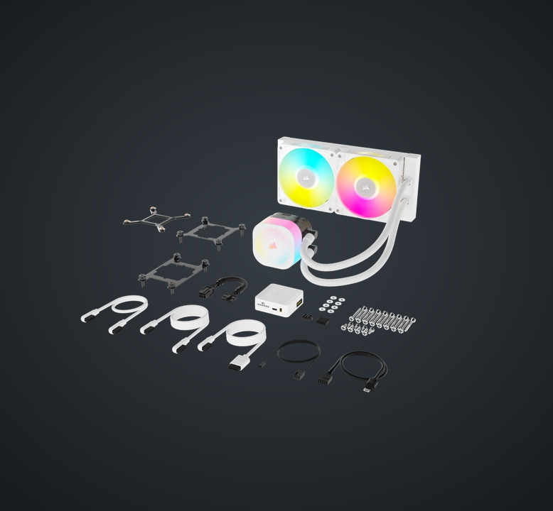 Corsair iCUE LINK TITAN 240 RX RGB 240mm 水冷散熱器 (黑/白)