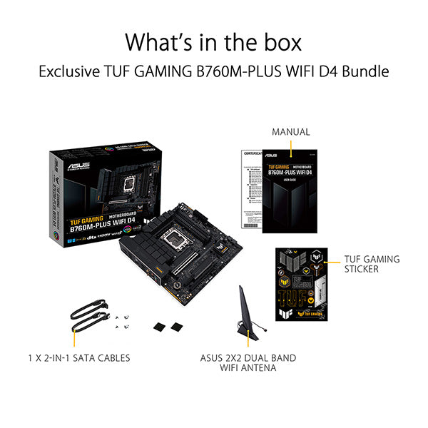 ASUS 華碩 TUF GAMING B760M-PLUS WIFI D4 Micro-ATX 主機板 DDR4