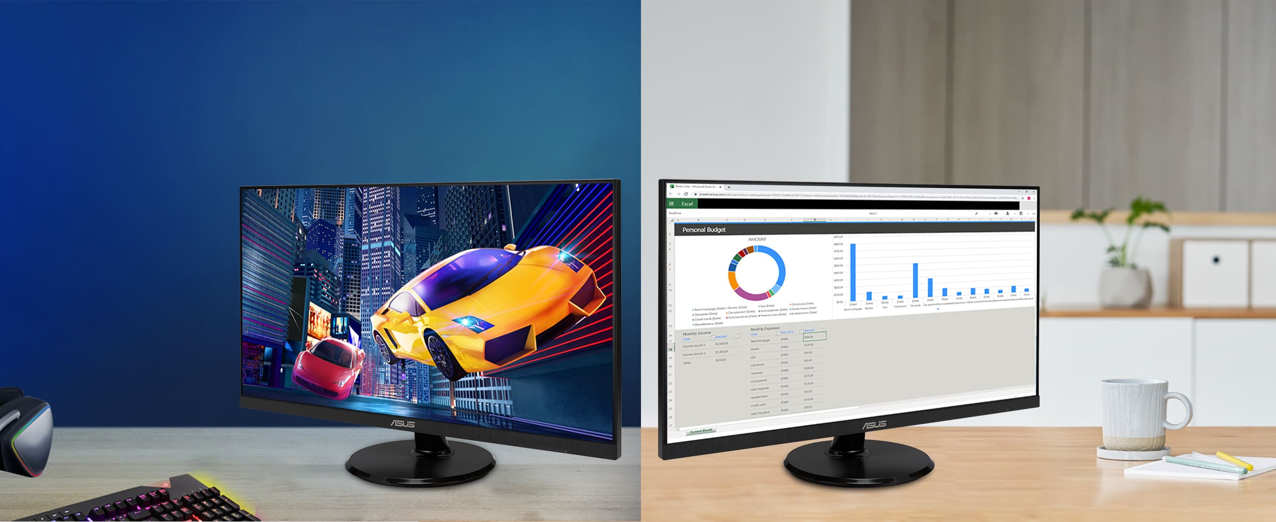 ASUS 華碩VA24DQF Monitor電競顯示器23.8"Full HD 1920 *1080Adaptive-Sync