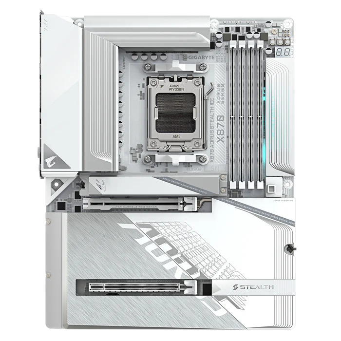 GIGABYTE 技嘉 X870 AORUS STEALTH ICE DDR5 ATX 背插式主機板