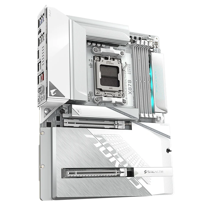 GIGABYTE 技嘉 X870 AORUS STEALTH ICE DDR5 ATX 背插式主機板
