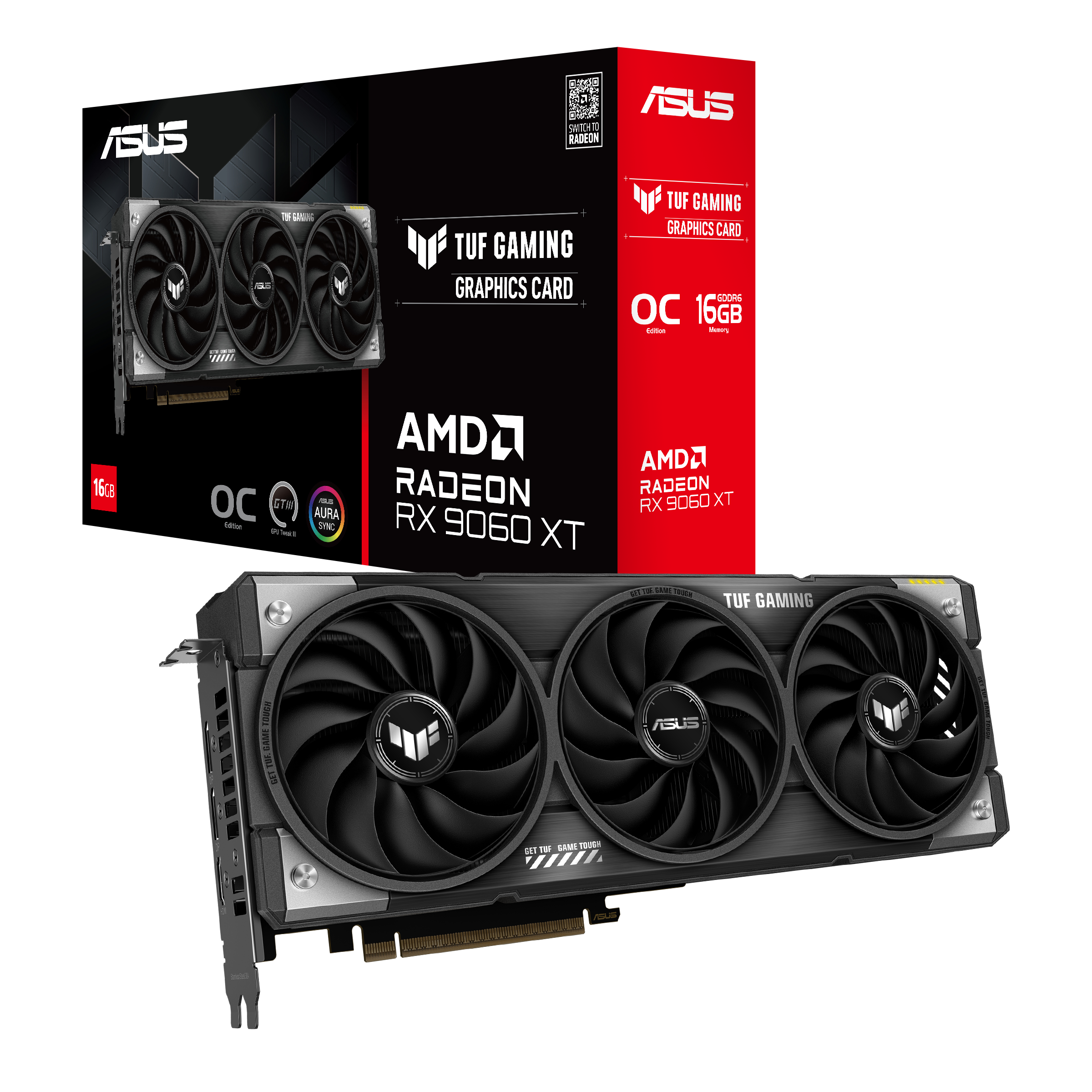 ASUS 華碩 TUF Gaming Radeon RX 9060 XT 16GB GDDR6 OC 顯示卡