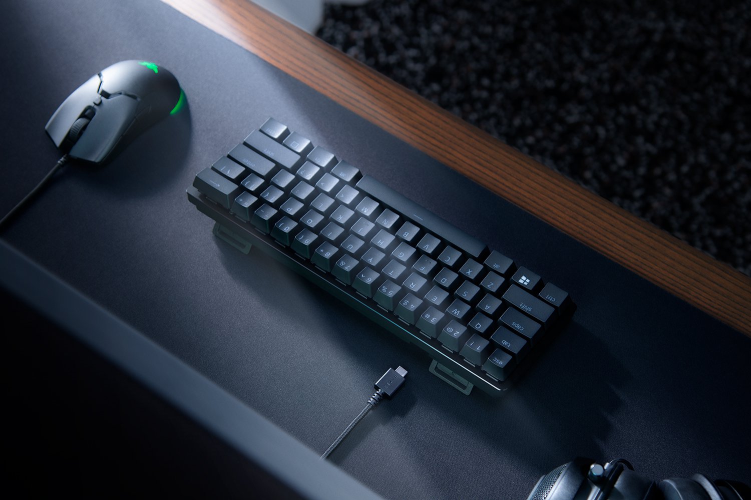 Razer Huntsman Mini - Clicky Purple Optical Switch - US - Black 電競遊戲鍵盤 (光學紫軸)