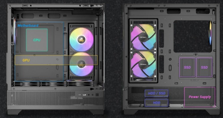 (內附6隻風扇) Antec CX700 RGB ELITE ATX 電競機箱 黑/白