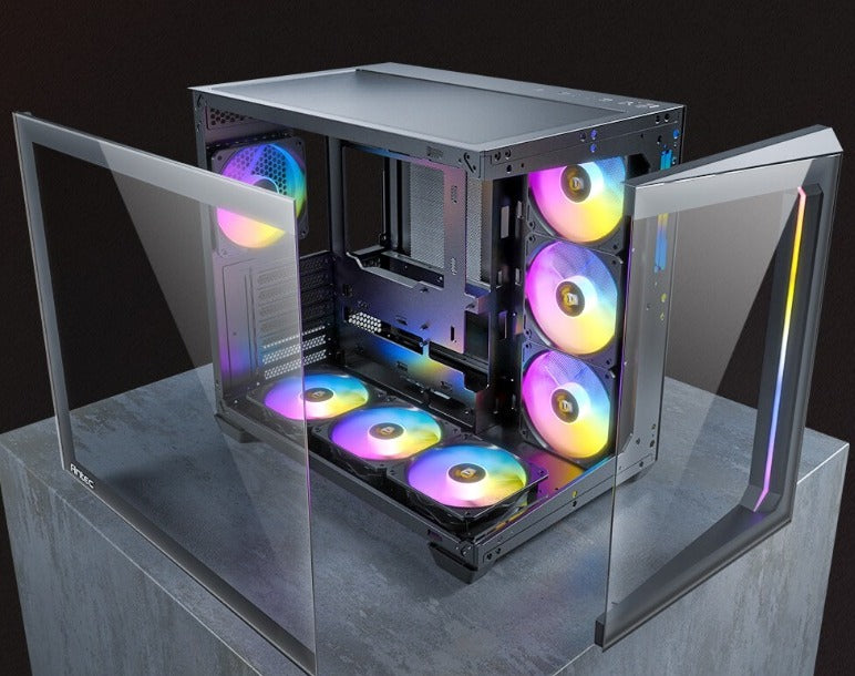 (內附7隻風扇) Antec C5 ARGB ATX Case 機箱 - 黑/白 Black/White