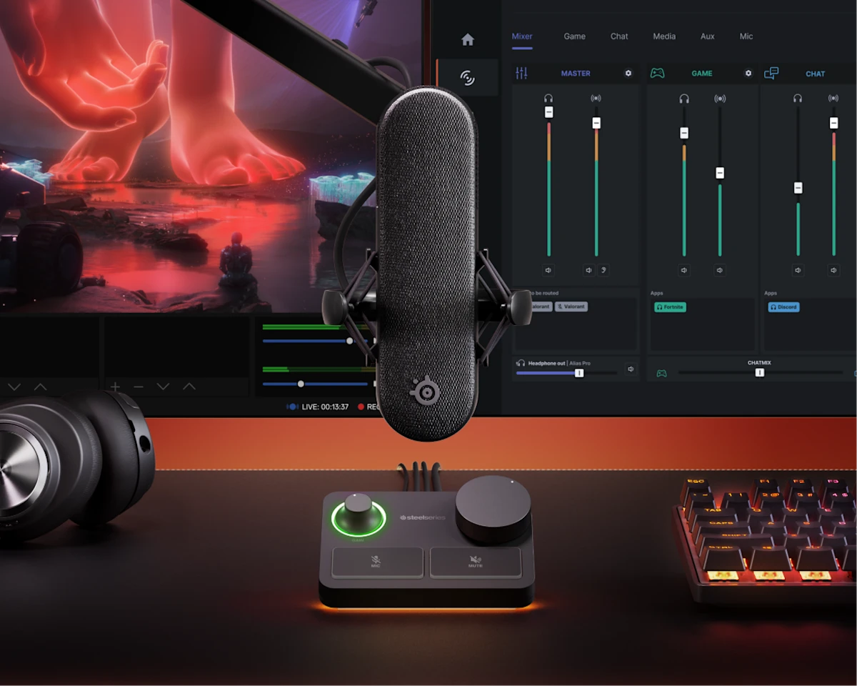 SteelSeries Alias Pro APAC 電競電容麥克風