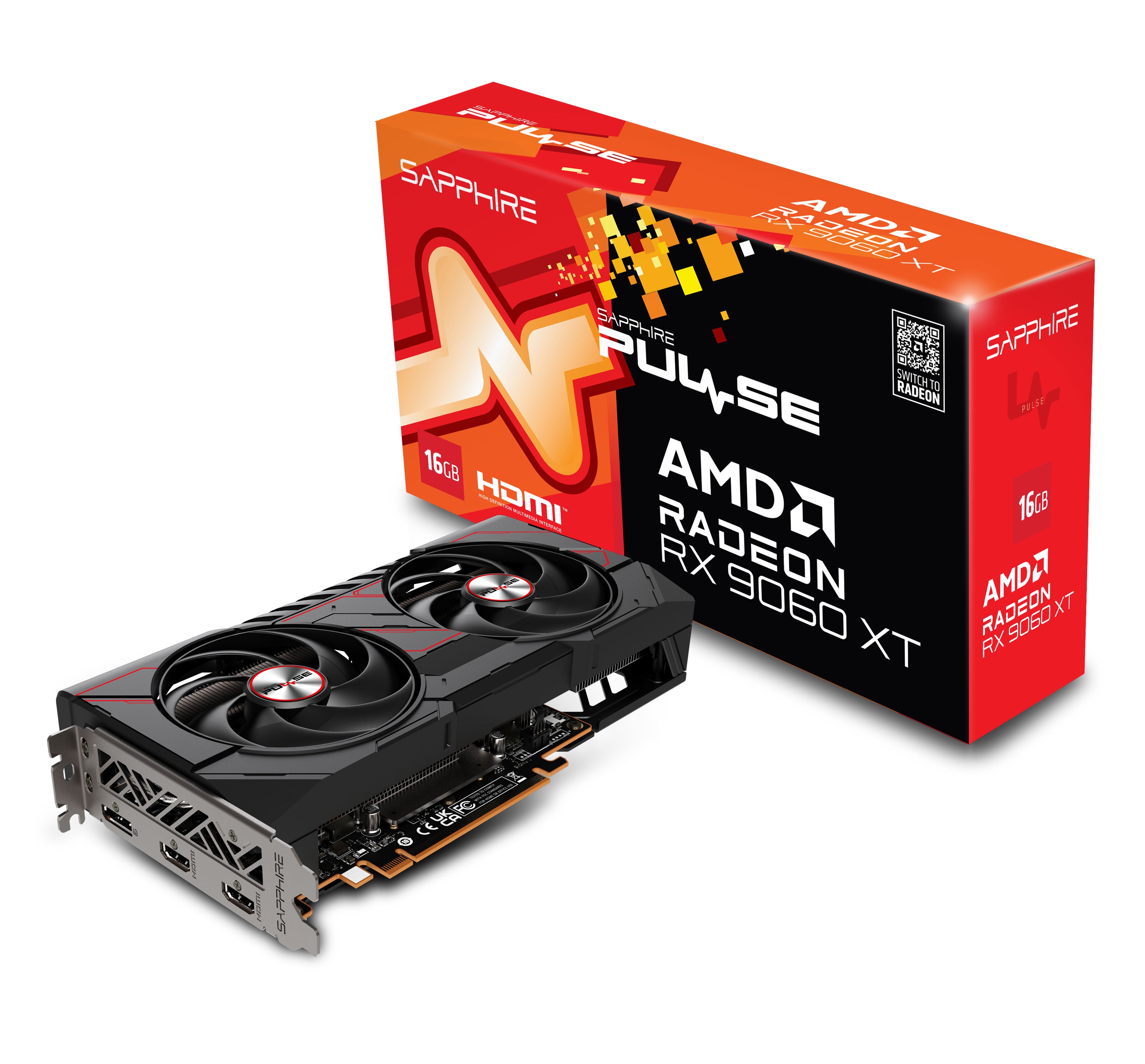 SAPPHIRE PULSE AMD Radeon RX 9060 XT 顯示卡 16GB