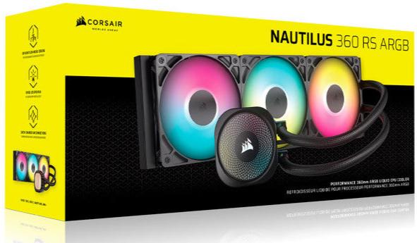 Corsair NAUTILUS 360 RS ARGB 360mm 水冷散熱器 - (黑/白)