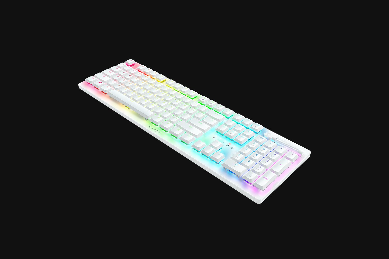 Razer DeathStalker V2 Pro - 無線矮軸光學鍵盤 (Clicky 紫軸) -白色