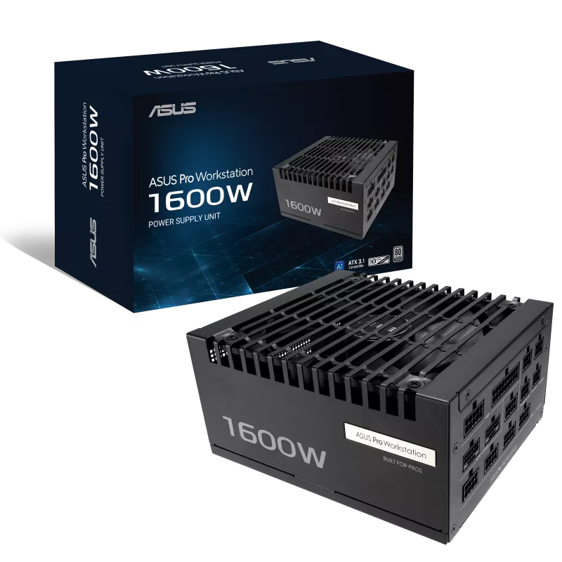 ASUS Pro WS 1600W Platinum PSU 白金 全模組 主機電源 10年保
