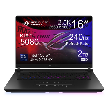 ASUS ROG Strix Scar 16 (2025) G635LX RW162W / RW164W 電競手提電腦 U9 275HX RTX5090/5080 32GB RAM 2TB SSD 16" 240Hz QHD+ MiniLED