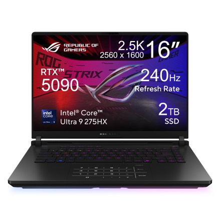 ASUS ROG Strix Scar 16 (2025) G635LX RW162W / RW164W 電競手提電腦 U9 275HX RTX5090/5080 32GB RAM 2TB SSD 16" 240Hz QHD+ MiniLED