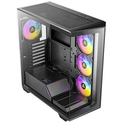 (內附4隻風扇) Antec C3 ARGB CASE ATX機箱 全景無立柱 (黑/白)
