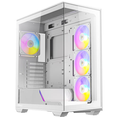 (內附4隻風扇) Antec C3 ARGB CASE ATX機箱 全景無立柱 (黑/白)
