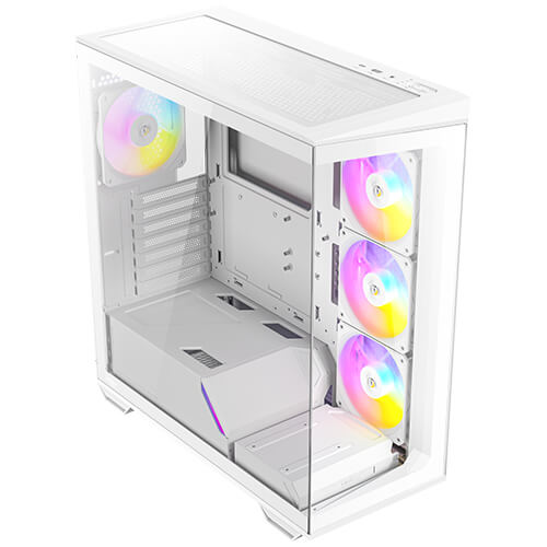 (內附4隻風扇) Antec C3 ARGB CASE ATX機箱 全景無立柱 (黑/白)
