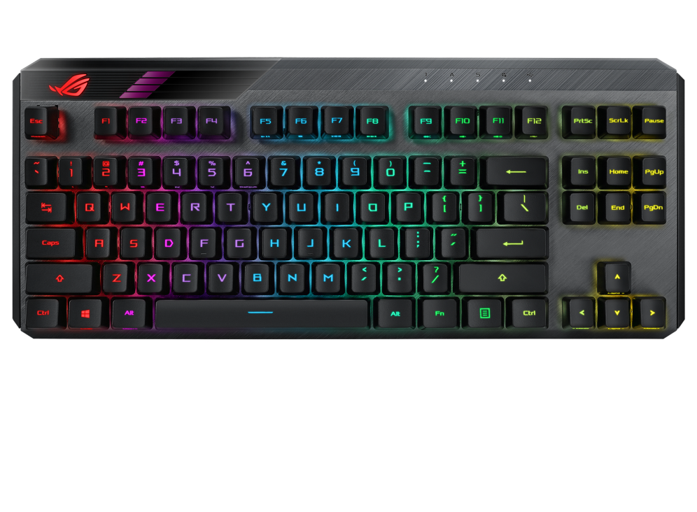 ASUS ROG Claymore II RX RGB 無線機械式鍵盤 (RX青/RX紅軸) 英文