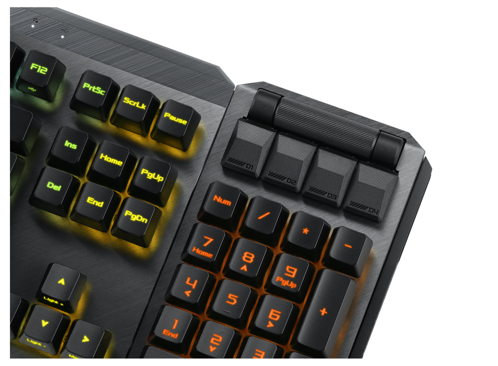 ASUS ROG Claymore II RX RGB 無線機械式鍵盤 (RX青/RX紅軸) 英文
