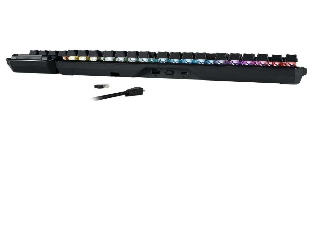 ASUS ROG Claymore II RX RGB 無線機械式鍵盤 (RX青/RX紅軸) 英文