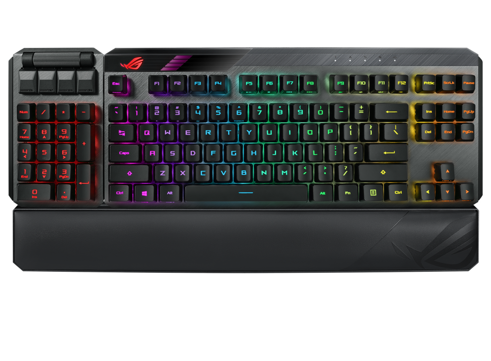 ASUS ROG Claymore II RX RGB 無線機械式鍵盤 (RX青/RX紅軸) 英文