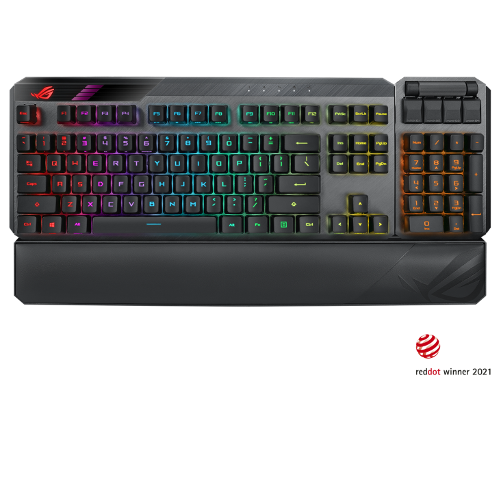 ASUS ROG Claymore II RX RGB 無線機械式鍵盤 (RX青/RX紅軸) 英文