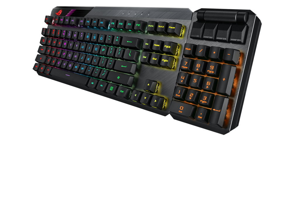 ASUS ROG Claymore II RX RGB 無線機械式鍵盤 (RX青/RX紅軸) 英文