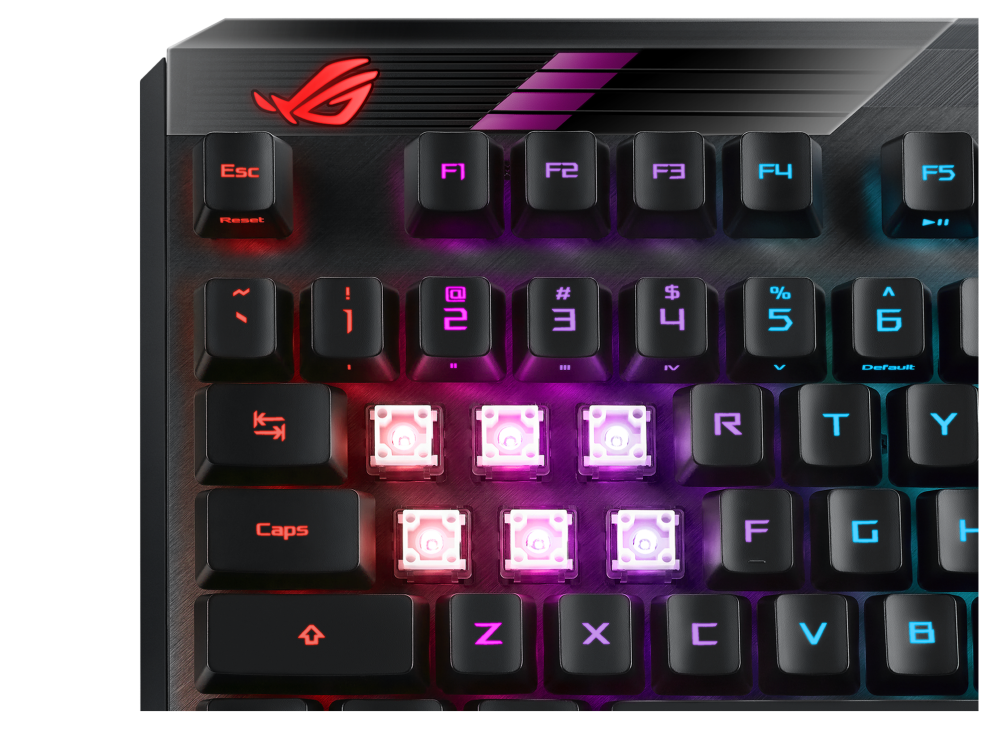 ASUS ROG Claymore II RX RGB 無線機械式鍵盤 (RX青/RX紅軸) 英文