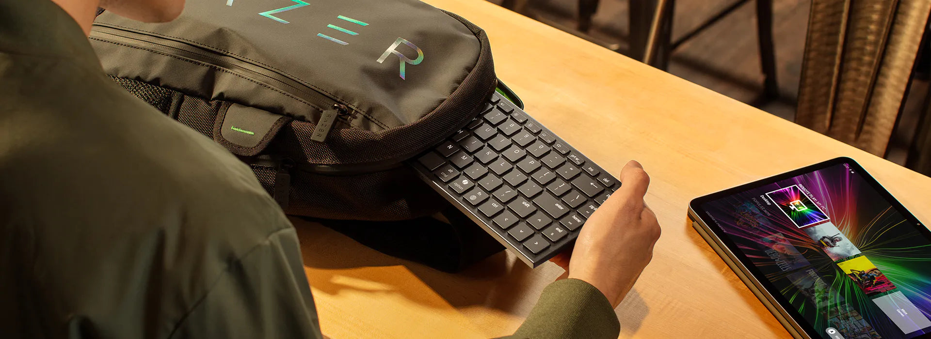 Razer Joro Portable Keyboard 藍牙鍵盤 LOW-PROFILE 兼容 WINDOWS、MAC、TABLET