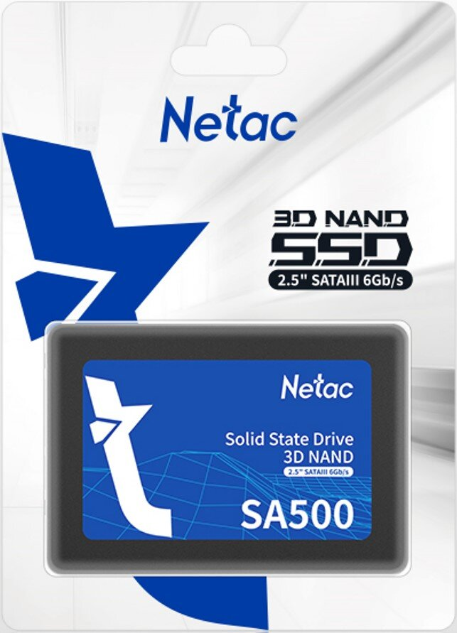 Netac SA500 2.5" SATA SSD (NT01SA500-256-S3X/ NT01SA500-512-S3X/  NT01SA500-1T0-S3X)