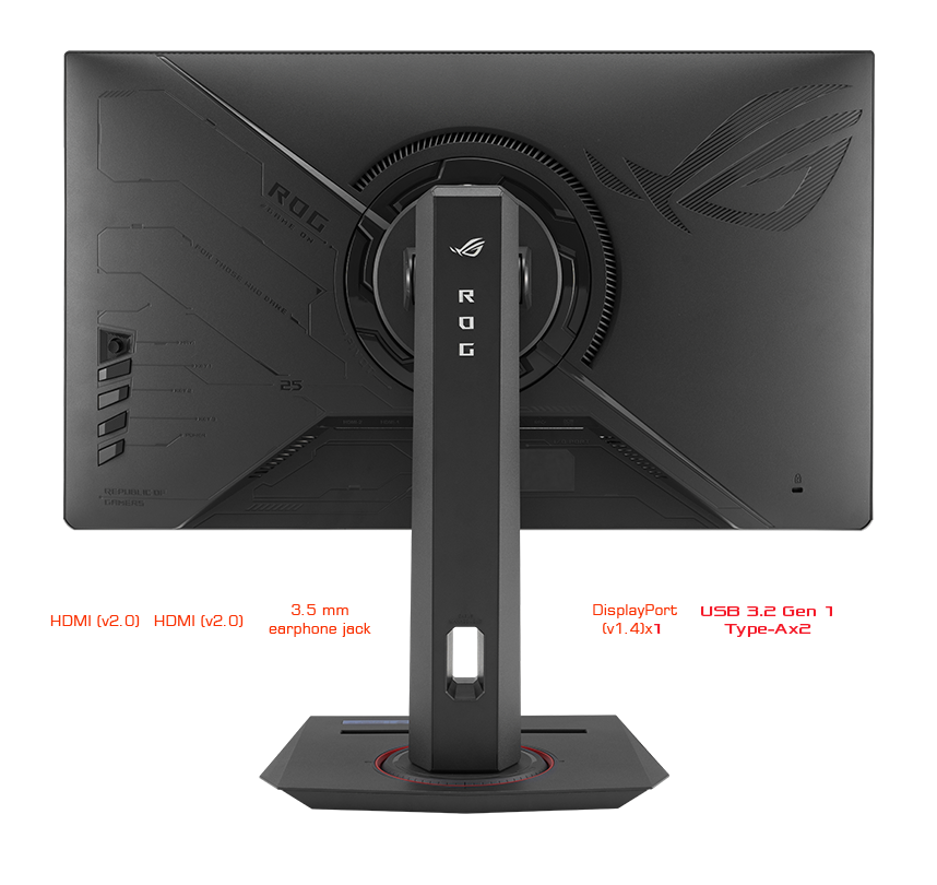 AUSU XG259QNS Monitor電競顯示器24.5"IPS 1920 x 1080FreeSync™ Premium 提供無縫、無破圖的遊戲體驗