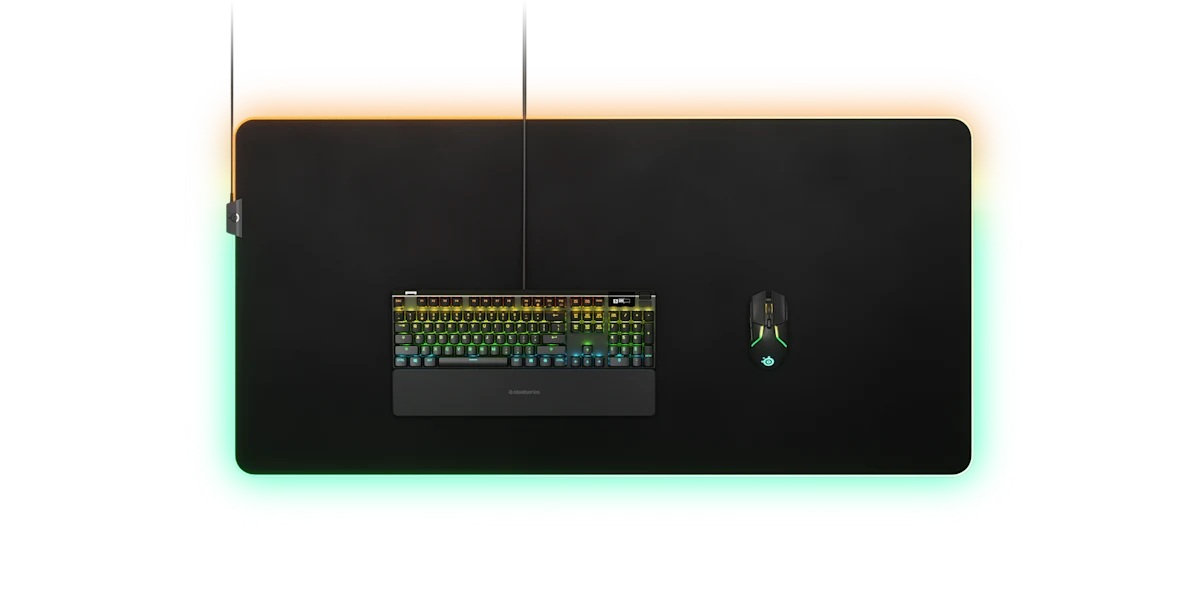 SteelSeries QcK Prism RGB 布質滑鼠墊