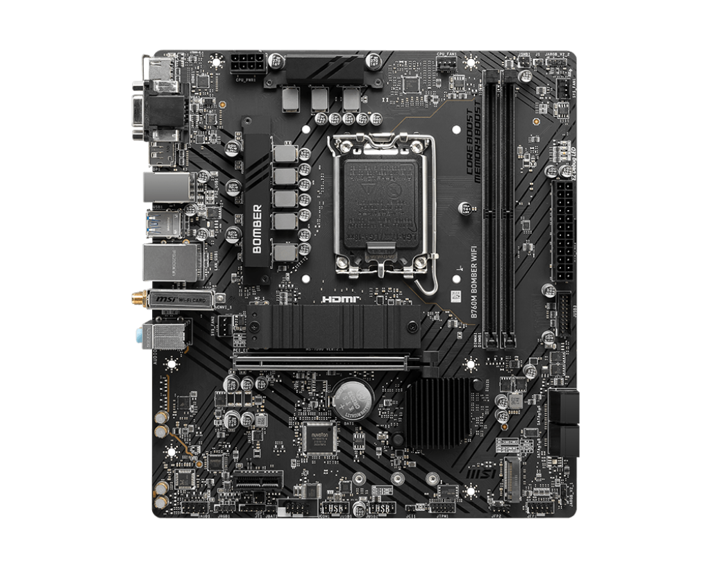 MSI 微星 B760M BOMBER WIFI Micro-ATX 主機板 (DDR5)