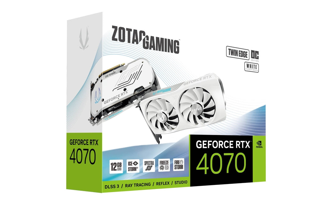 【父親節獻禮】ZOTAC GeForce RTX 4070 TWIN EDGE OC 12GB GDDR6X 黑/白色