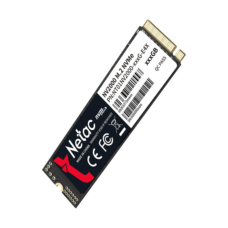 Netac NV2000 PCIe 3 x4 M.2 2280 NVMe SSD (NT01NV2000-512-E4X/ NT01NV2000-1T0-E4X)