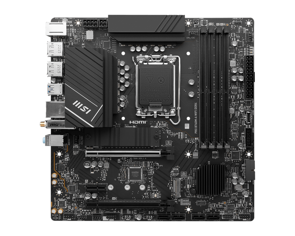 【本月熱賣】MSI 微星 PRO B760M-A WIFI DDR4 Micro-ATX 主機板