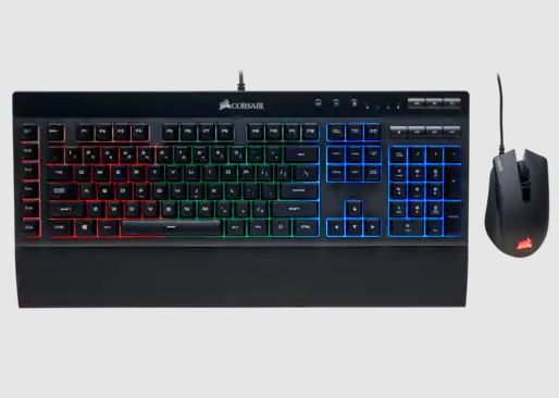Corsair K55 RGB PRO + MM100 + HARPOON RGB PRO 電競套裝