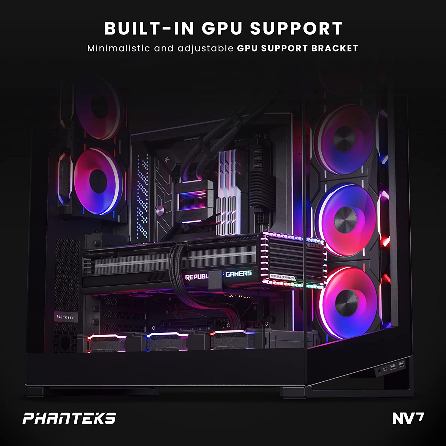 Phanteks NV7 Glass House Black E-ATX Full Tower Case 全塔機箱 (PH-NV723TG)