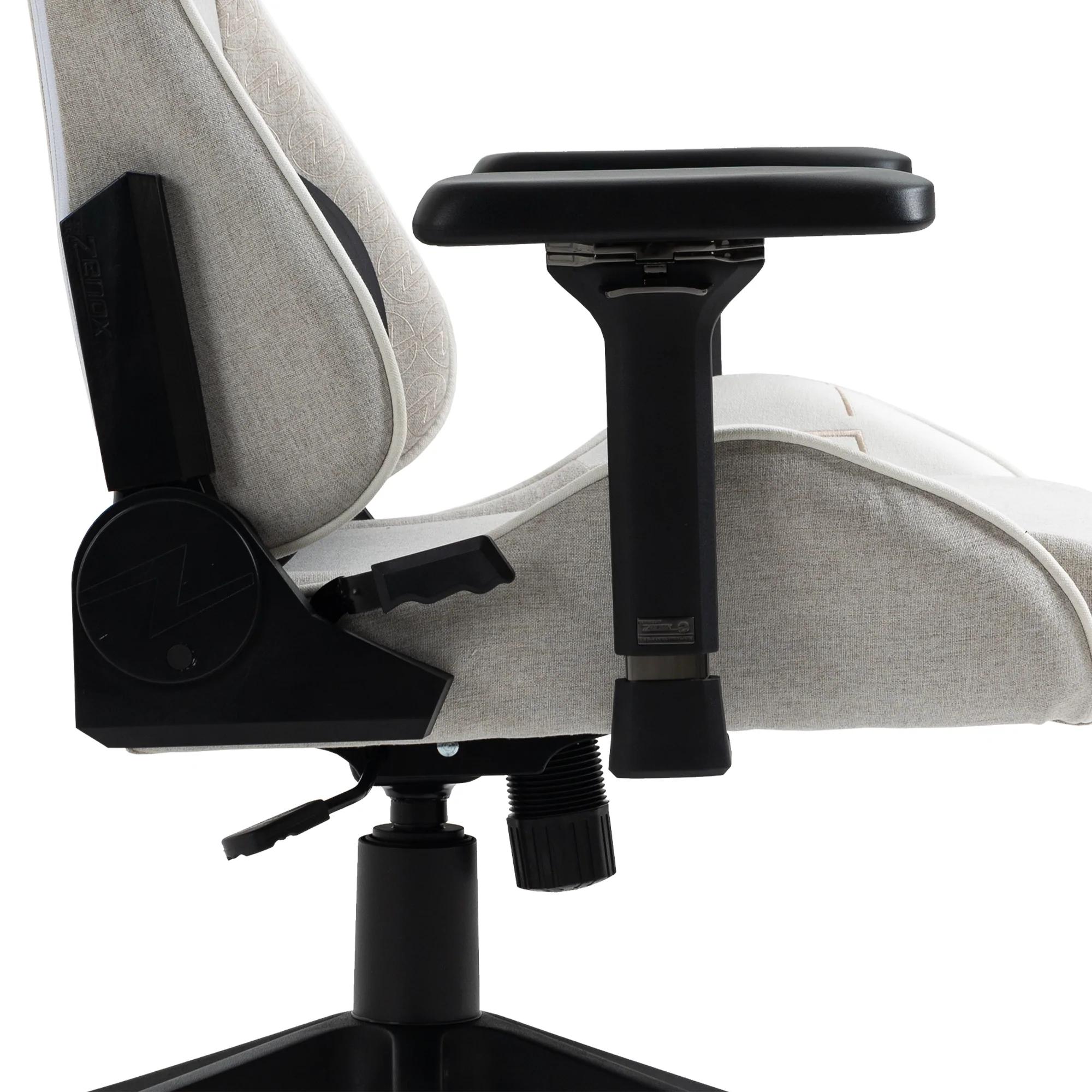 Zenox Saturn-MK2 Gaming Chair (Fabric/Light Grey)