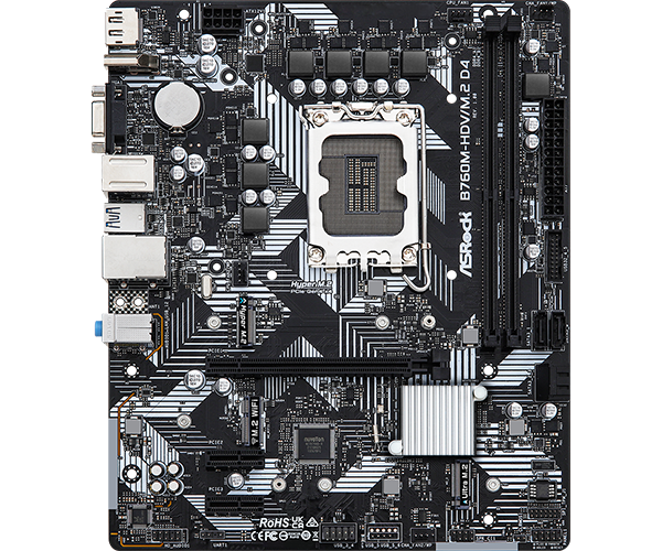 ASRock 華擎 B760M-HDV/M.2 D4 Micro-ATX 主機板 (DDR4)