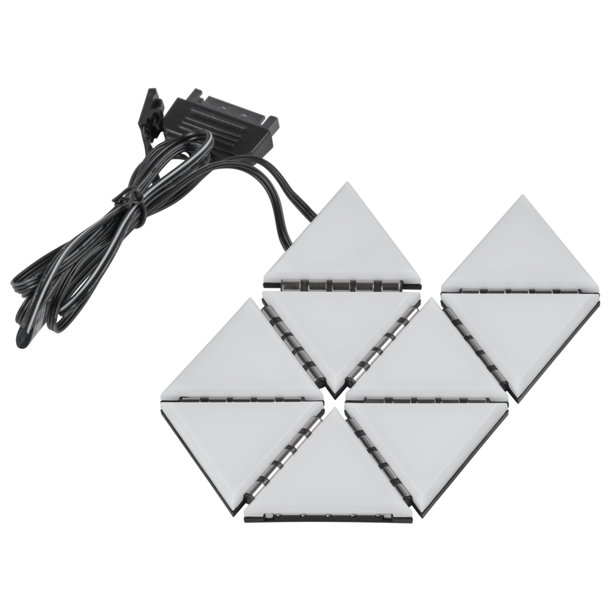 Corsair iCUE LC100 Case Accent Lighting Panels — Mini Triangle — 9x Tile Expansion Kit