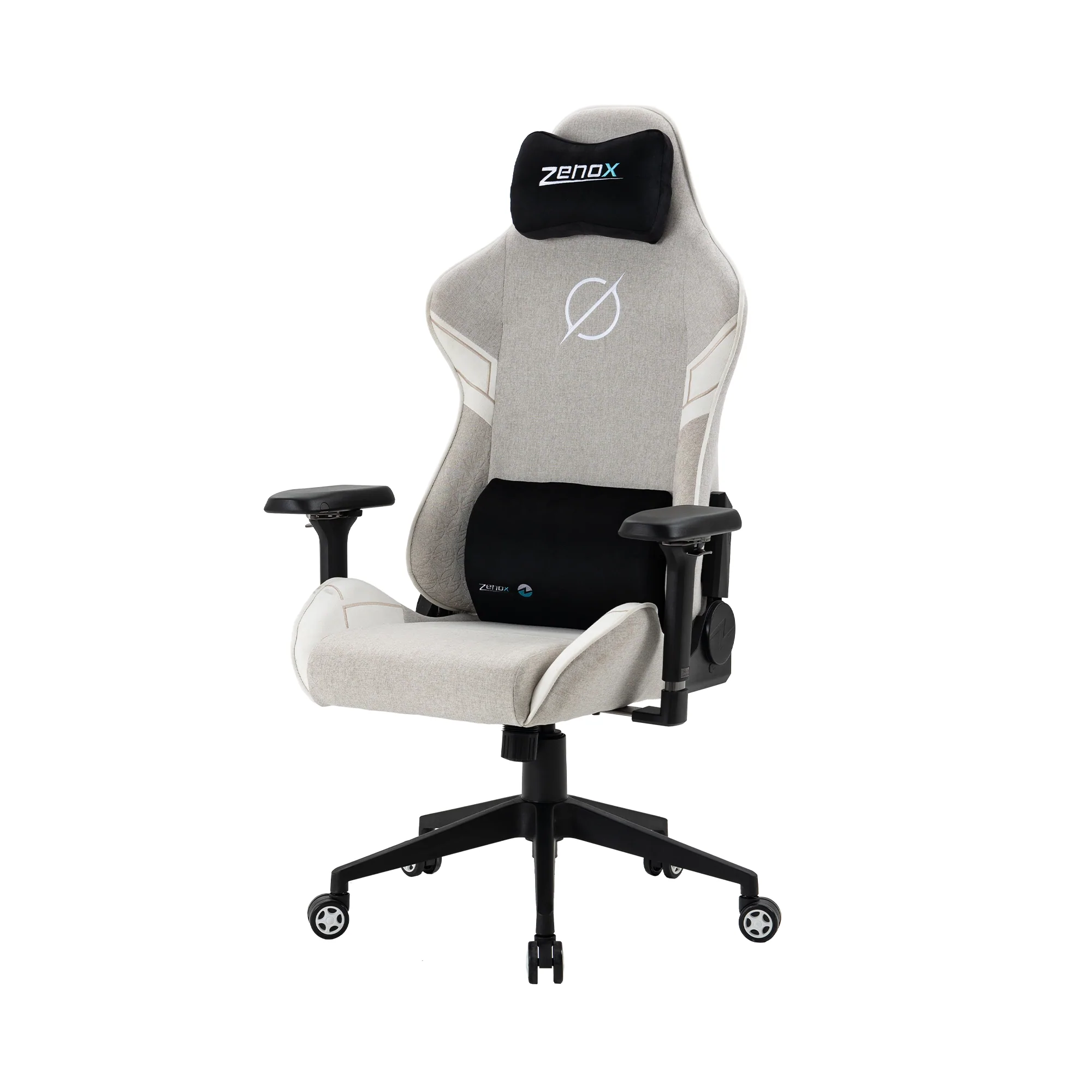 Zenox Saturn-MK2 Gaming Chair (Fabric/Light Grey)