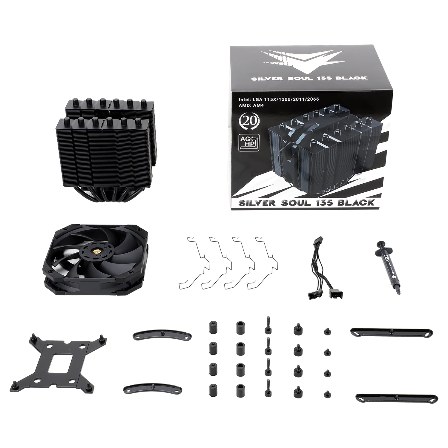 Thermalright Silver Soul 135 (BLACK/WHITE) 六熱導管 塔式散熱器