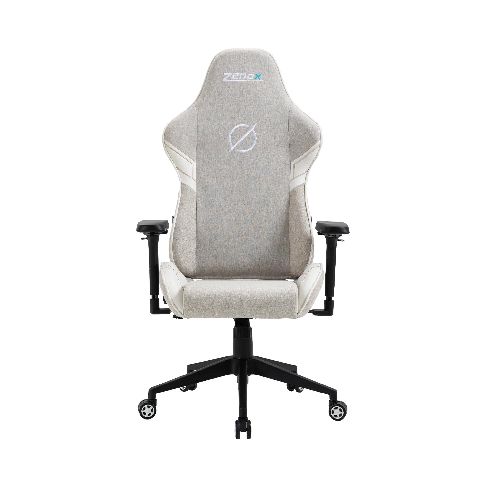 Zenox Saturn-MK2 Gaming Chair (Fabric/Light Grey)