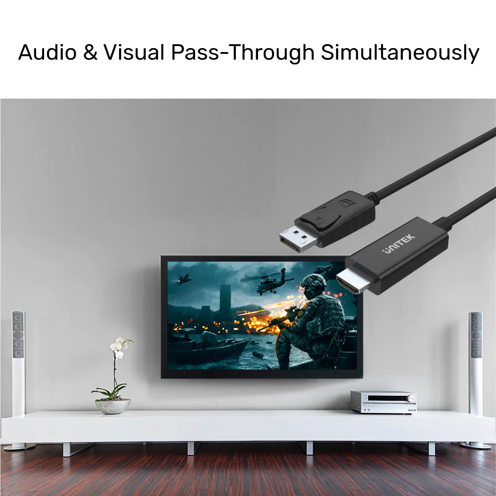 UNITEK Y-5118CA 1.8M DisplayPort to HDMI Cable DP轉HDMI線