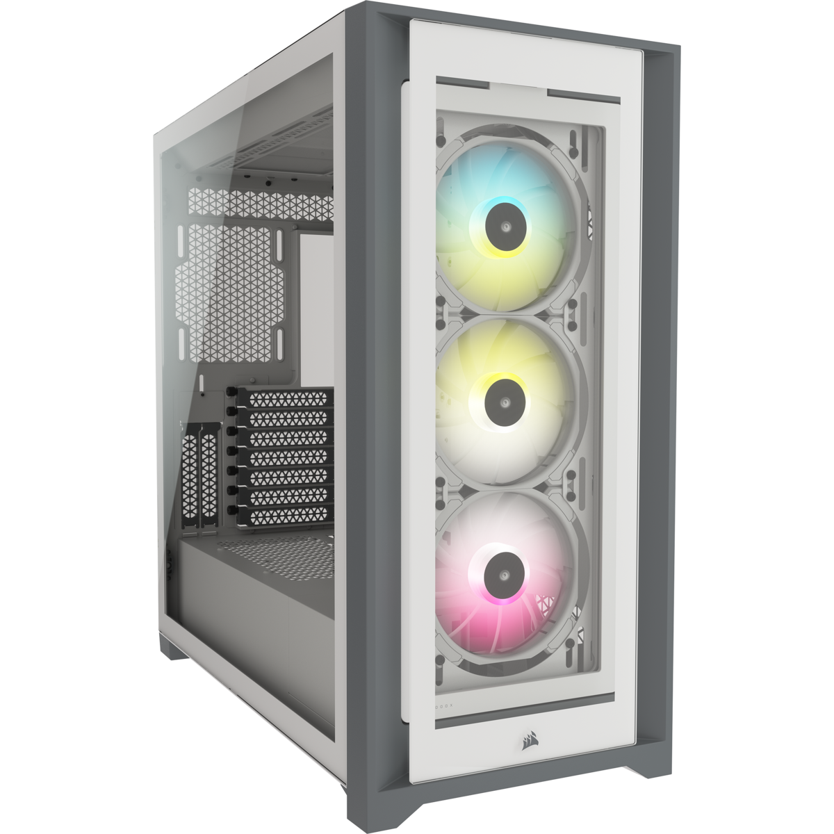 Corsair iCUE 5000X RGB Tempered Glass Mid-Tower ATX PC Smart CASE