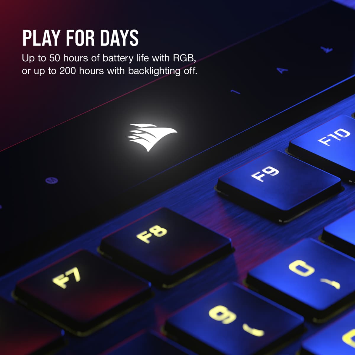 CORSAIR K100 AIR Wireless Ultra-Thin Mechanical Gaming Keyboard (CHERRY MX ULTRA LOW)