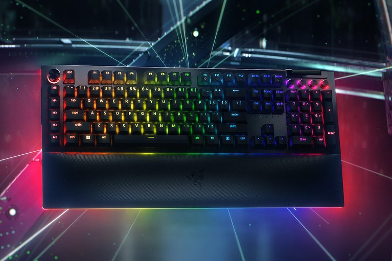 RAZER BlackWidow V4 電競遊戲鍵盤 (綠軸/黃軸)