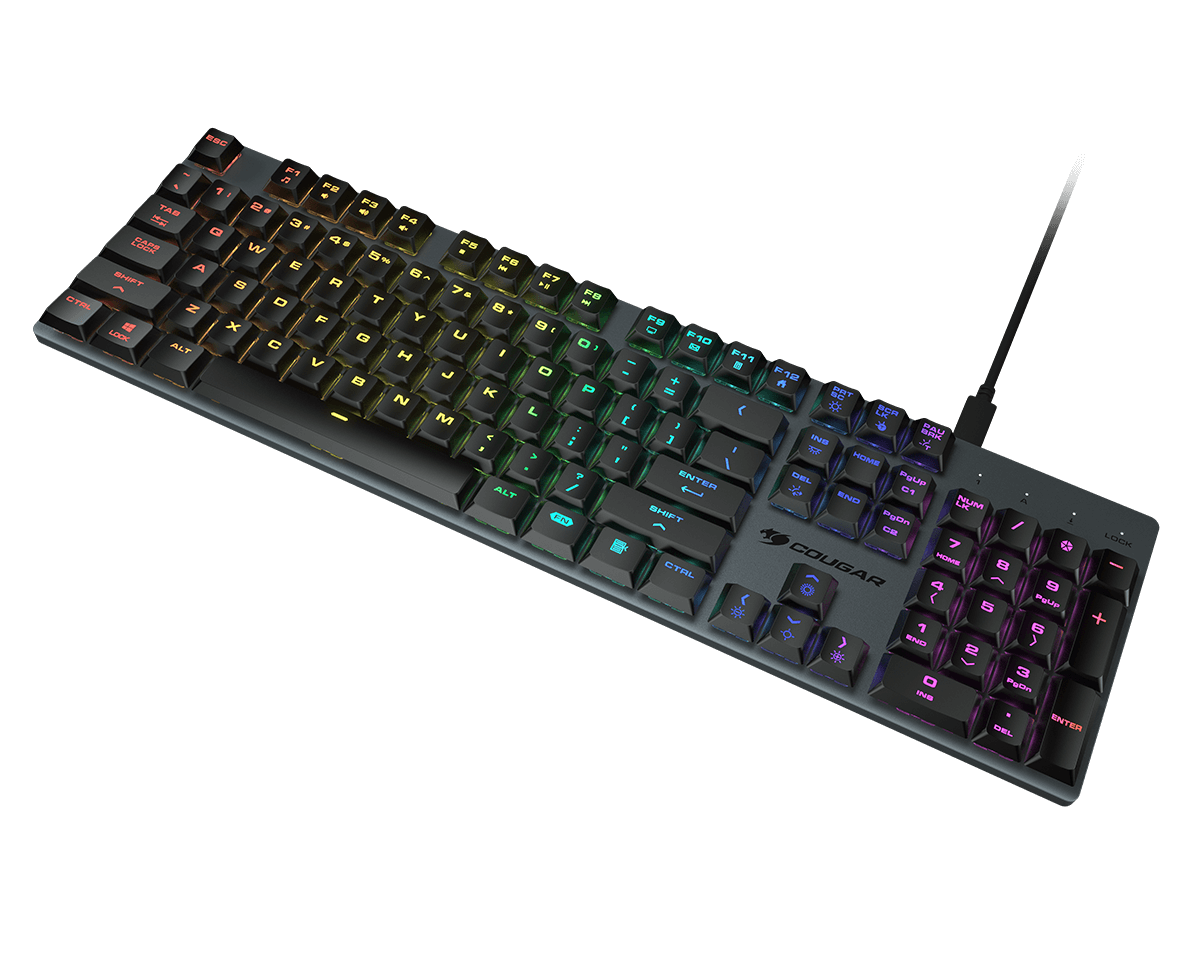 Cougar LUXLIM Red Low Profile Optical-Mechanical Red Switch Keyboard